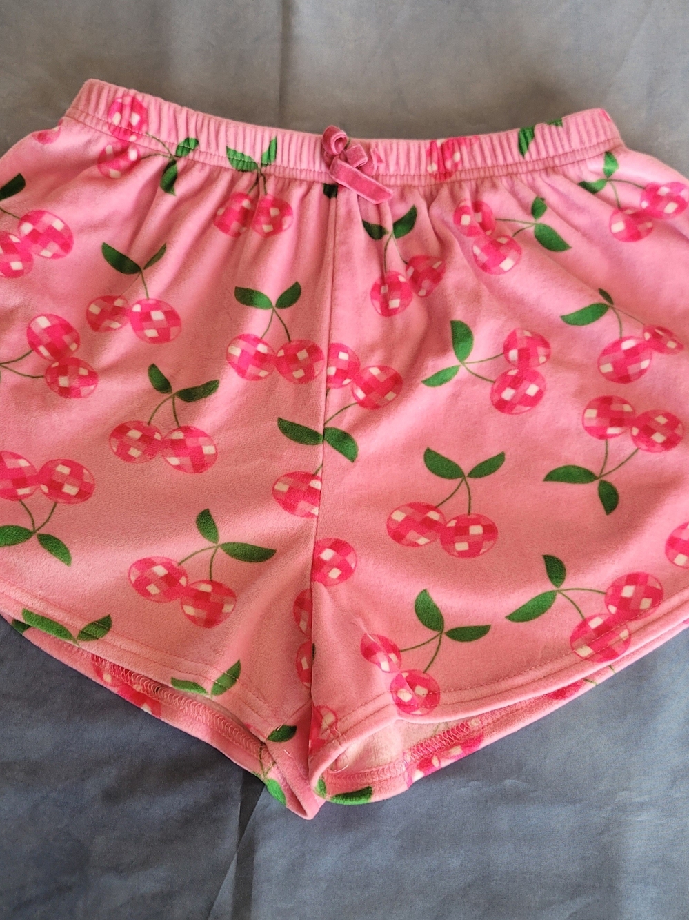 Pink Cherry Print Women’s Shorts